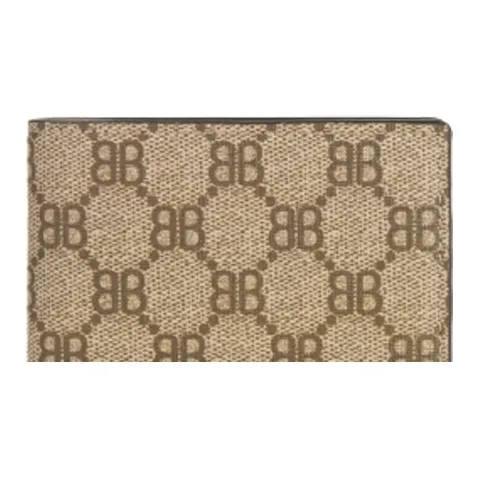 Balenciaga GUCCI Collaboration Canvas Coin Purse Women's Beige-2