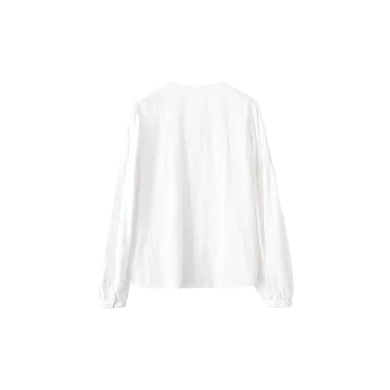 XIANGYING Shirts Women's White-1