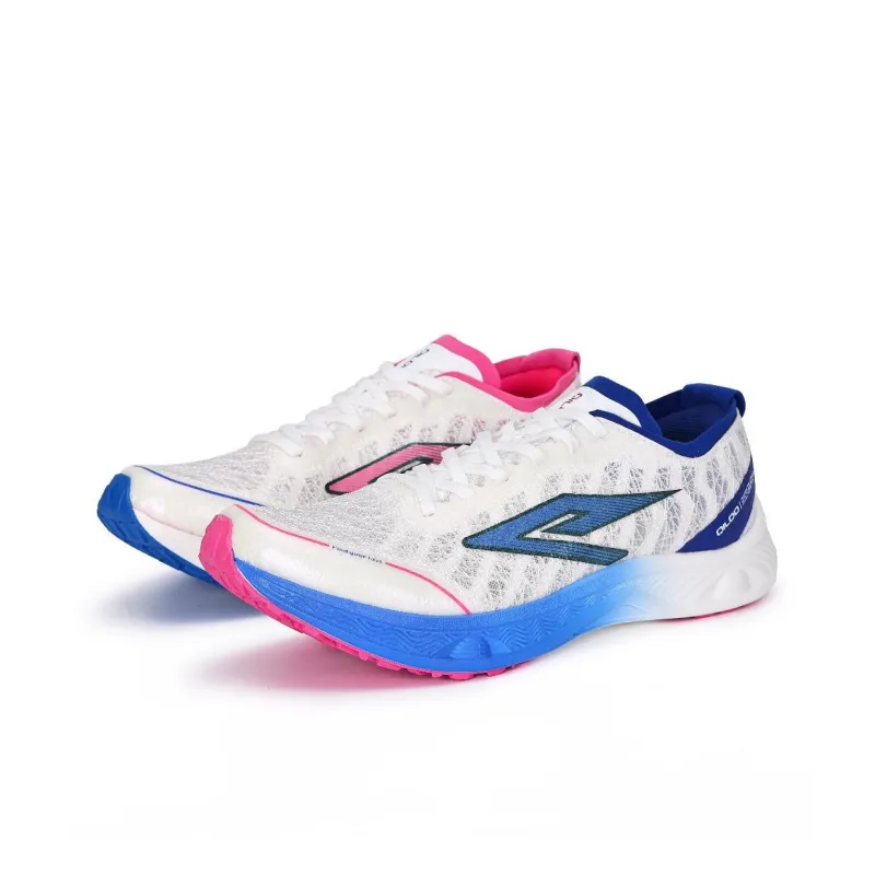 QILOO Breathable And Resilient Low Top ETPU Technology Running Shoes Unisex Cherry Blossom Snow Moon-0