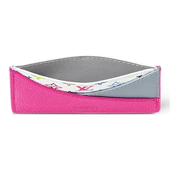 LOUIS VUITTON X Takashi Murakami Criss Cross Card Holder Multicolored/Kabira Blue/Rose-3