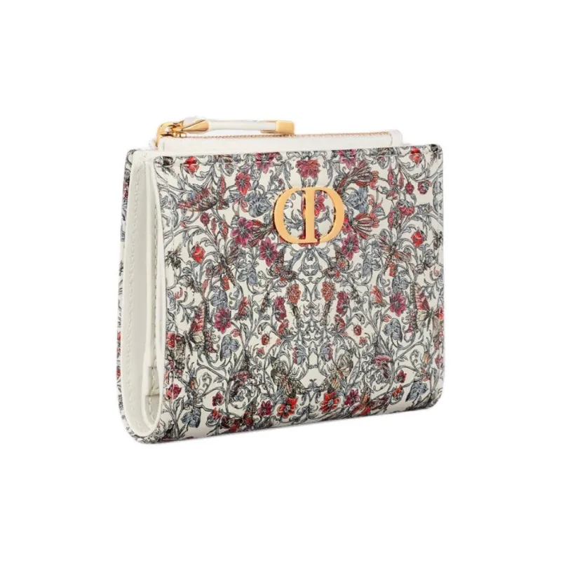 DIOR Dioramour Dior Calfskin Wallet Women's Multicolor-1