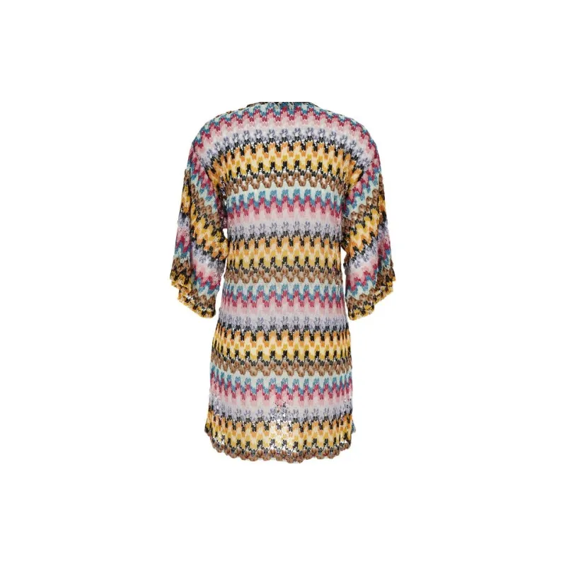 MISSONI Zigzag Lace Up Fastened Dress-1
