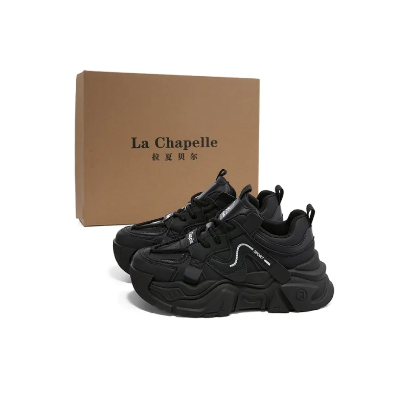 La Chapelle Wear-Resistant Low-Top Chunky Sneakers Women's-0
