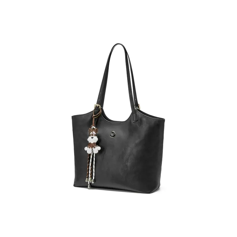 JOSINY PU Tote Bag, Shopping Bag, Shoulder Bag Women's Black/Coffee-1