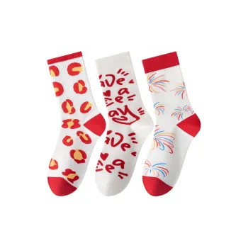 Caramella Mid Calf Socks Unisex Combo Set