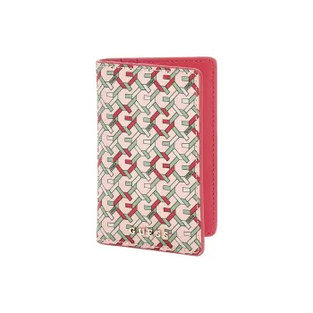 GUESS Polyurethane Card Holder Women's Pink