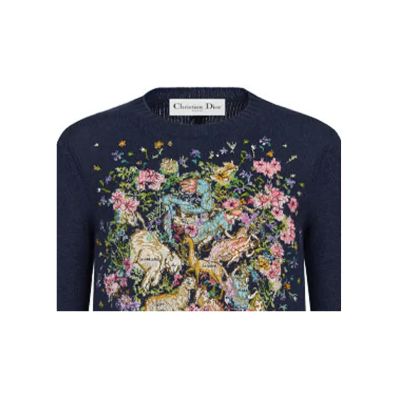 DIOR FW22 Knitwear Women's Navy Blue-3