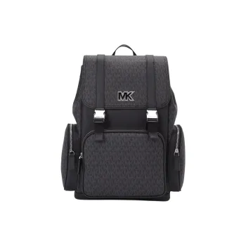 MICHAEL KORS MK Cooper Leather Backpack Men's Black