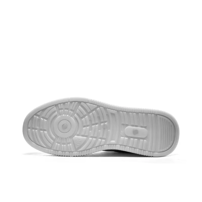 Warrior White Sneakers Air Force 1 Wear Resistant Breathable Slip Resistant Low Top Skateboard Shoes Men's White-4