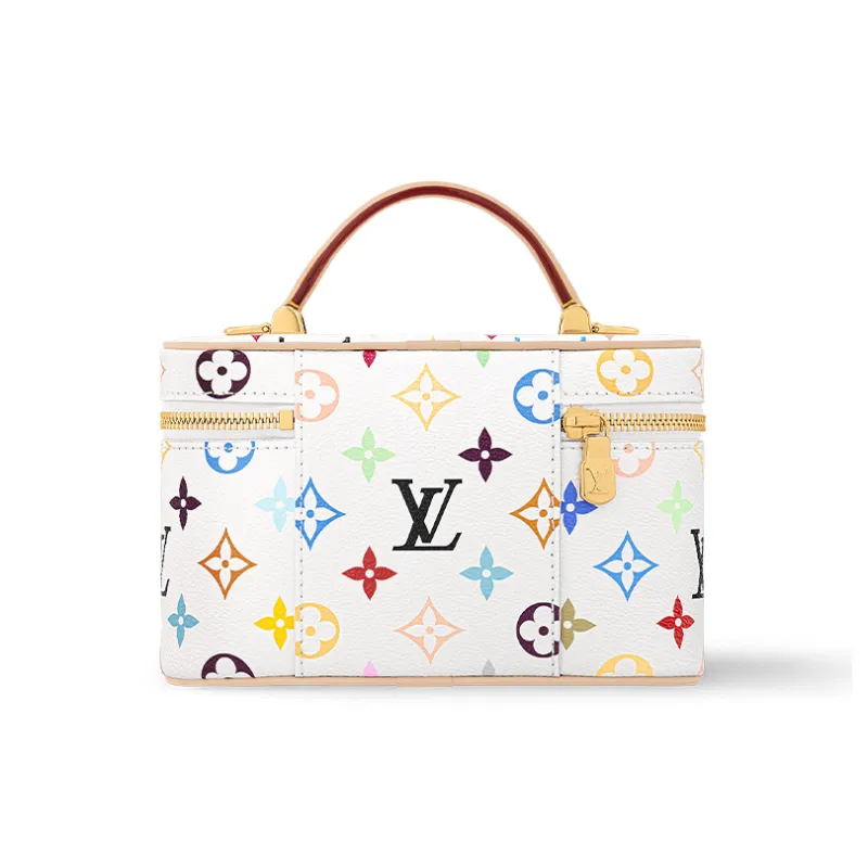 LOUIS VUITTON X Takashi Murakami Vanity Chain Pouch White Multicolored-2
