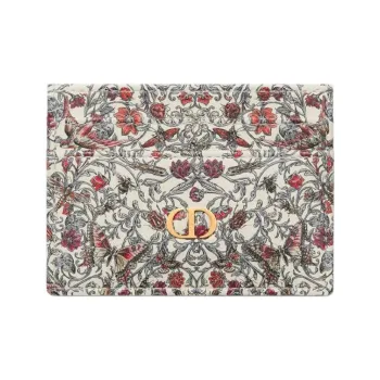 DIOR Dioramour Dior Calfskin Card Holder Women's Multicolor