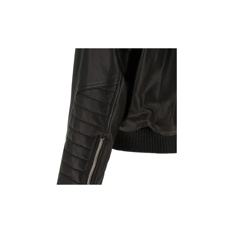 BALMAIN Layered Leather Jacket-2