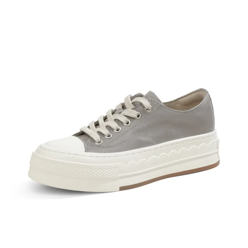 Rosa Bianca Lightweight Height Increasing Low Top Skateboard Shoes Women's-4