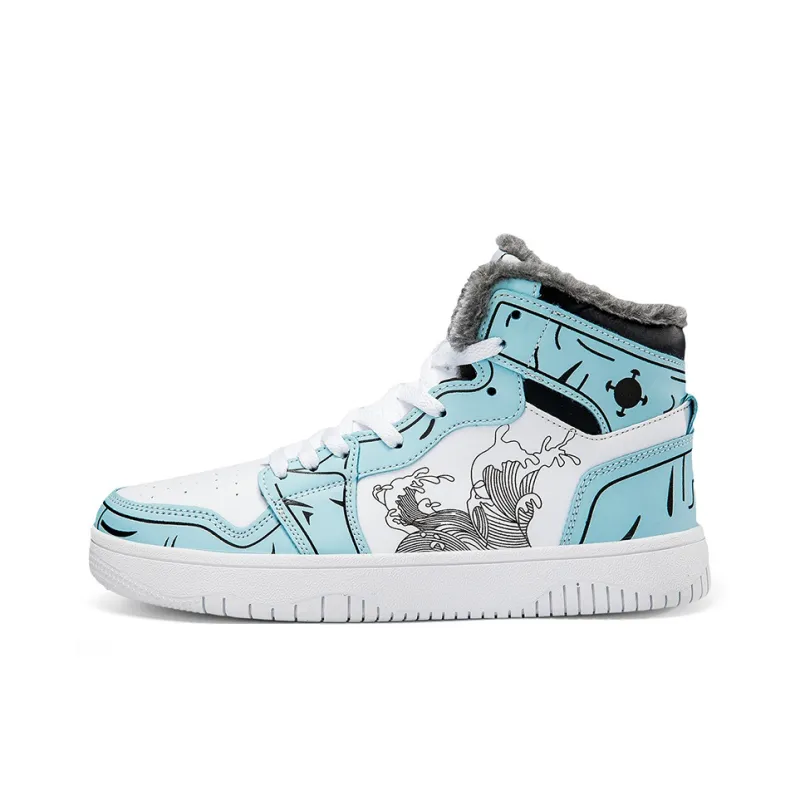 BIANSULONG Thermal Slip Resistant And Abrasion Resistant High Top Skateboard Shoes Men's-15
