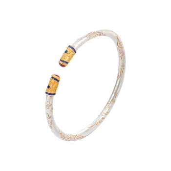 Xiaoyinjiang 999 Fine Silver Bangles Women's