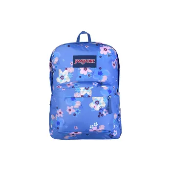 JanSport Polyester Backpack Medium Size Women's Artistic Flowers
