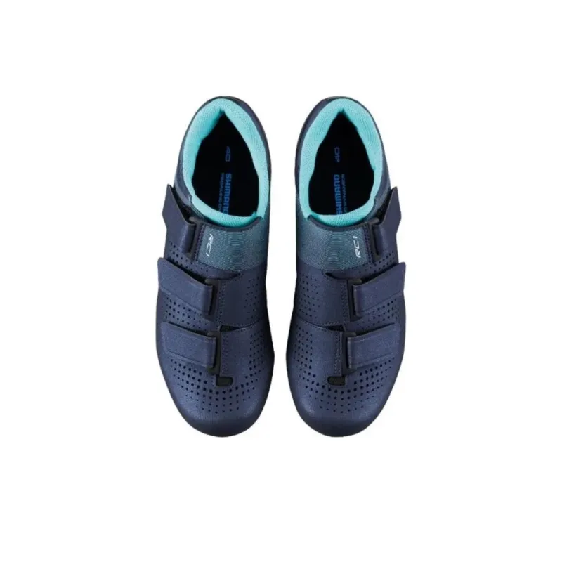 SHIMANO Anti Slip Wear Resistant Low Top Cycling Shoes Women's Blue-1
