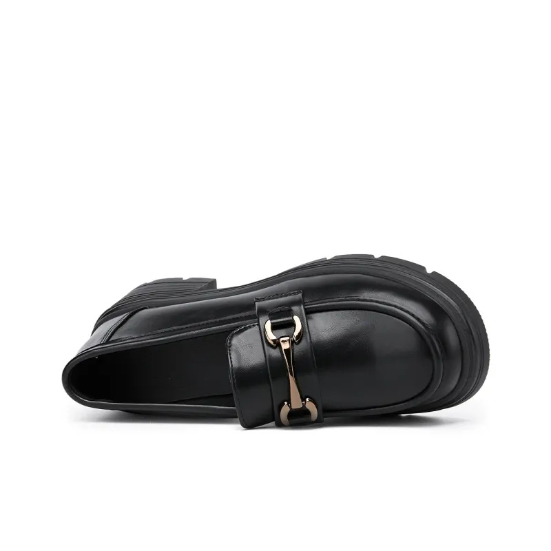 La Chapelle Loafers 4.5cm Women's Black-2