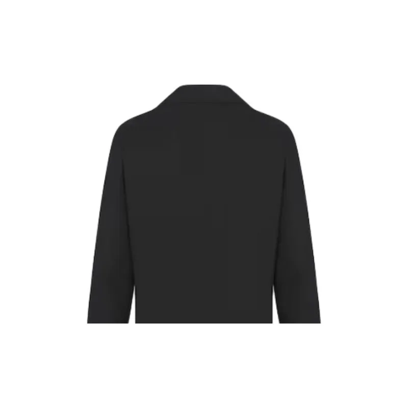 DIOR FW24 Black Cotton Poplin Shirt Women's Black-3