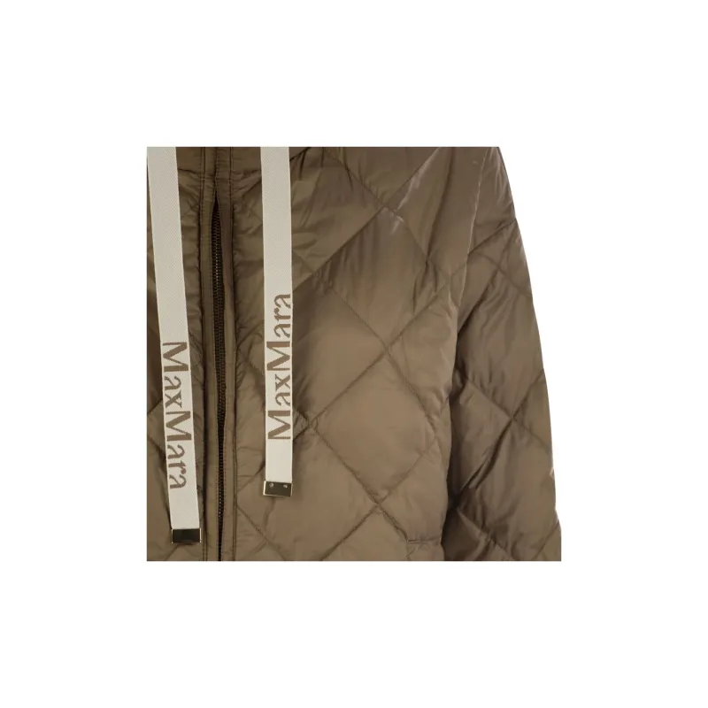 MaxMara Pisoft Padded Zip Up Drawstring Jacket-6