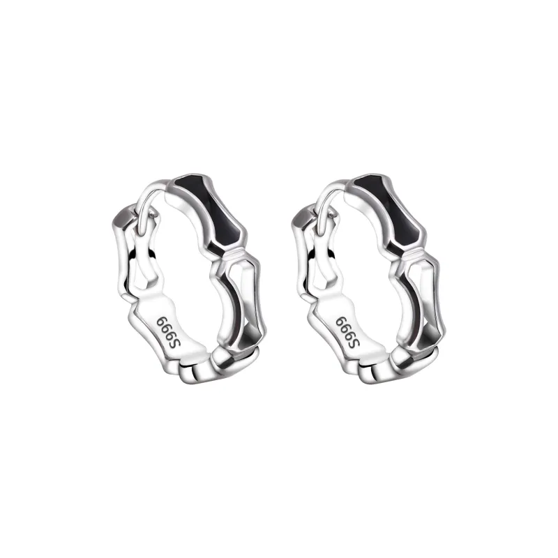 MAGICPOLE Sterling Silver Earrings Unisex Silver-2