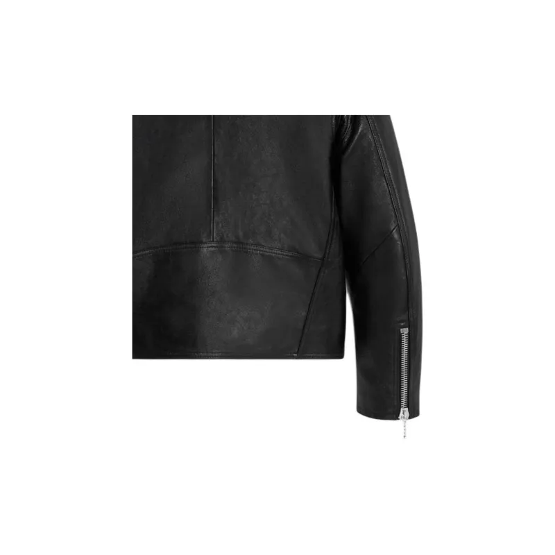 CELINE Straight cut Blouson Jacket In Waxed Lambskin-3