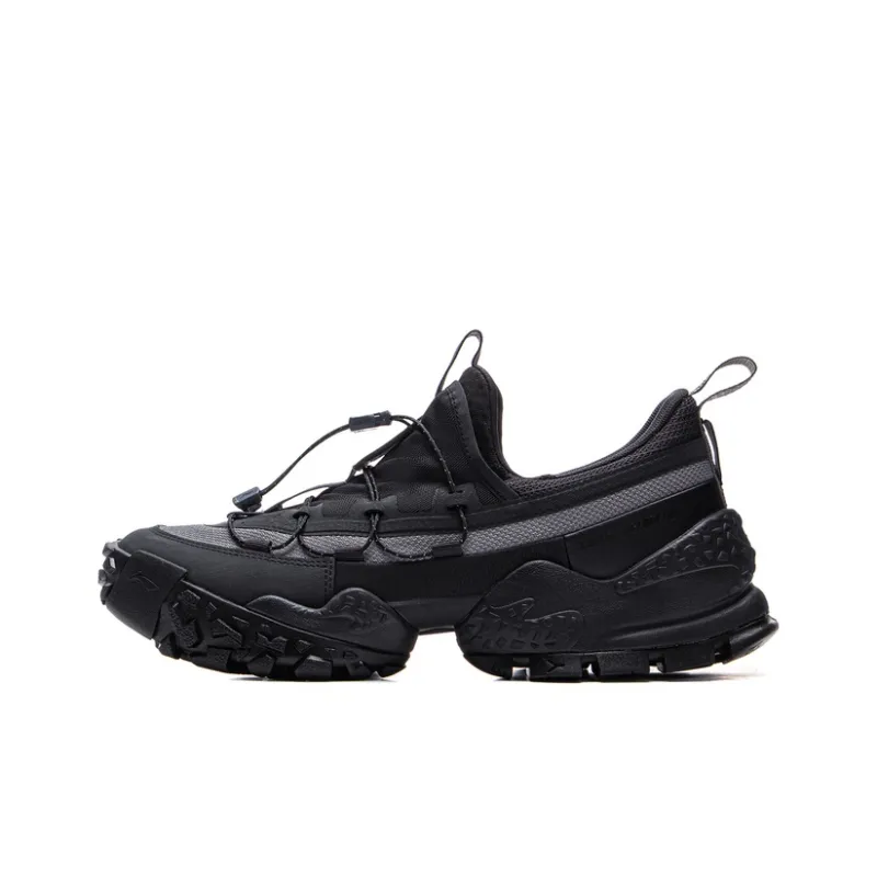 LiNing CF Tracing, Forest Environment Low Top Hiking Shoes Unisex Black Gray-0