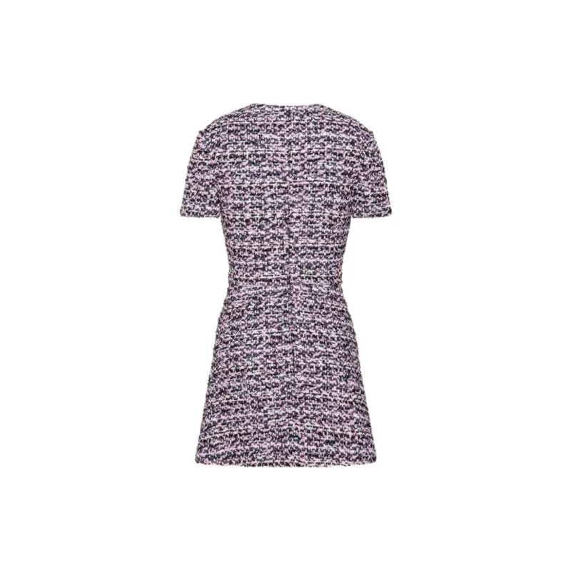 Valentino Ribbon Tweed Mini Dress-1