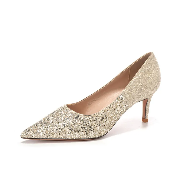 QITUMAUL Slim Heel High Heels Women's-4