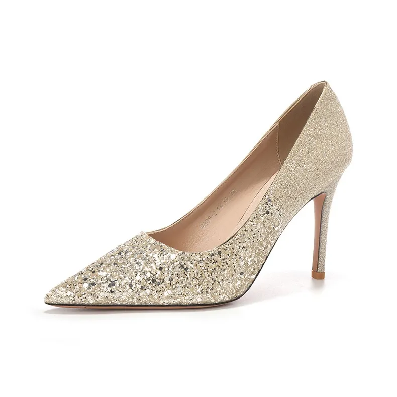 QITUMAUL Slim Heel High Heels Women's-12