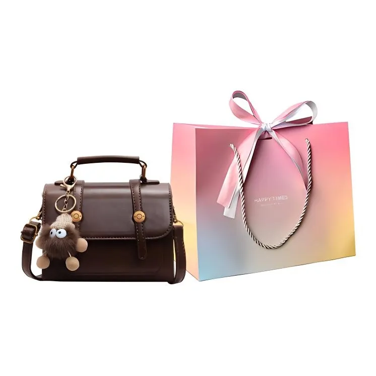 Yalu PU Shoulder Bag, Crossbody Bag, Handbag Regular Women's Ecru/Black/Dark Brown/Coffee-14