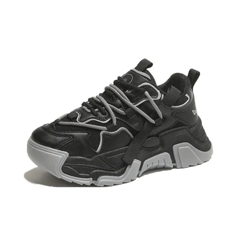 Budding Bear Anti-Slip Wear-Resistant Breathable Height Increasing Low-Top Chunky Sneakers Women's-19