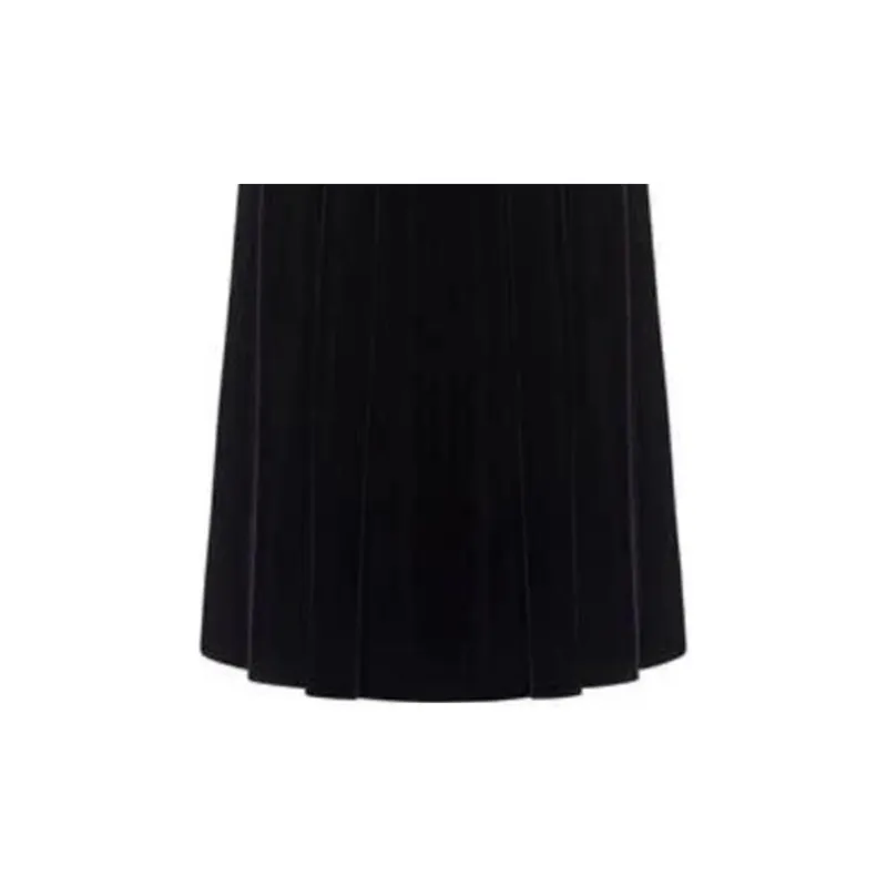 DIOR Pleated Long Flared Skirt-2