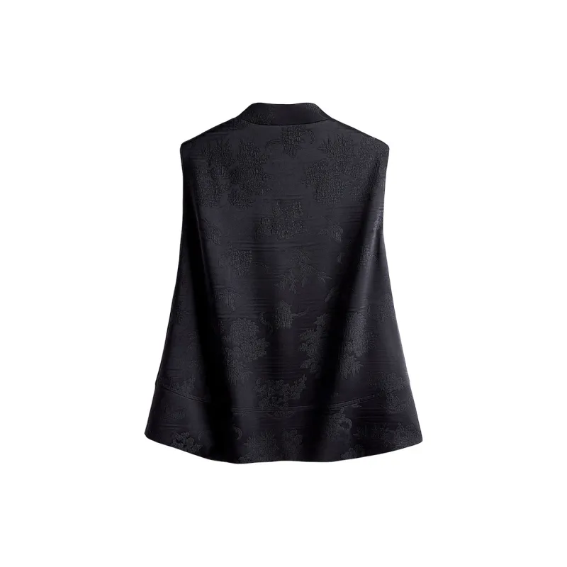 Cypress House Vest Women's Black & Green-1