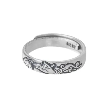 CHIC ZONE 999 Fine Silver Rings Women's