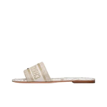 DIOR Dway Slide Slippers Women's Gold