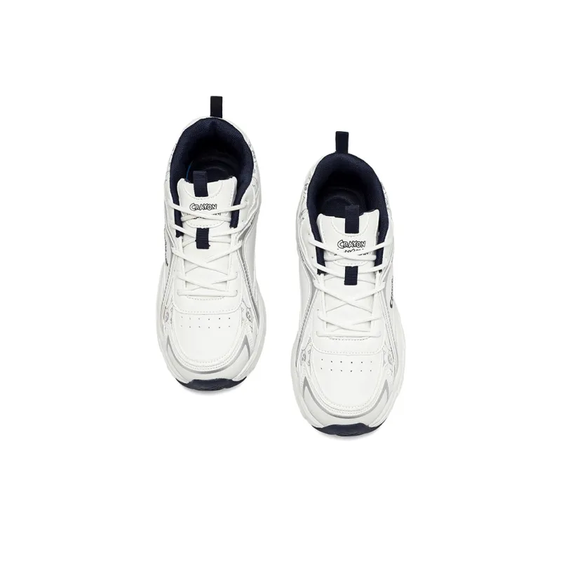 Crayon Shinchan Chunky Sneakers Unisex Low Top White Blue-2