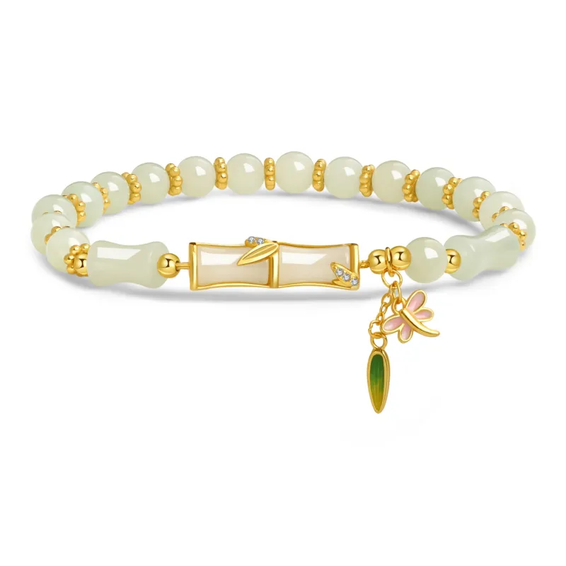 Lao Feng Xiang Hetian Jade S925 Silver White Jade/Pale Greenish White Jade Women's-0
