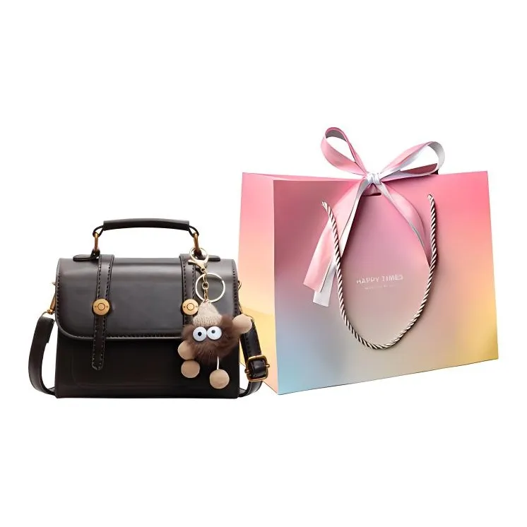 Yalu PU Shoulder Bag, Crossbody Bag, Handbag Regular Women's Ecru/Black/Dark Brown/Coffee-21