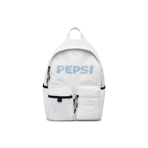 Pepsi Nylon Backpack Unisex White/Black