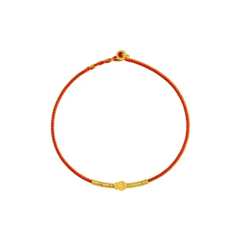 REDYEAR Blessing Wealth Small Gourd # Good Luck Solid Gold 999 Fixed Price Gold Bracelet Unisex