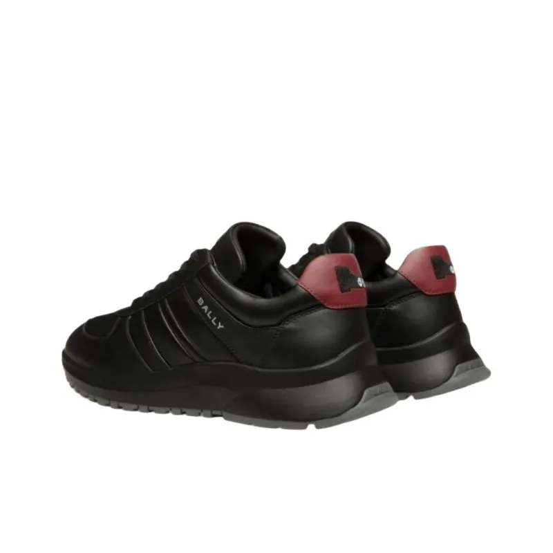 BALLY Year Of The Snake Limited Collection Low Top Casual Shoes Men's Black/Fuchsia-2