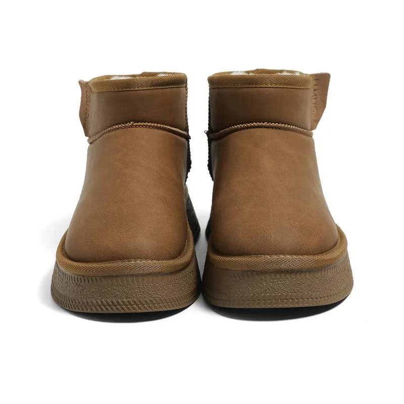 HUANQIU Warm Wear Resistant Slip Resistant Short Snow Boots Women's-3