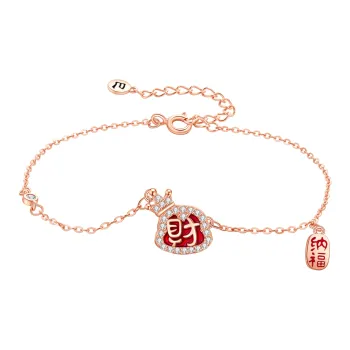 Lao Feng Xiang S999 Fine Silver Bracelets Women's
