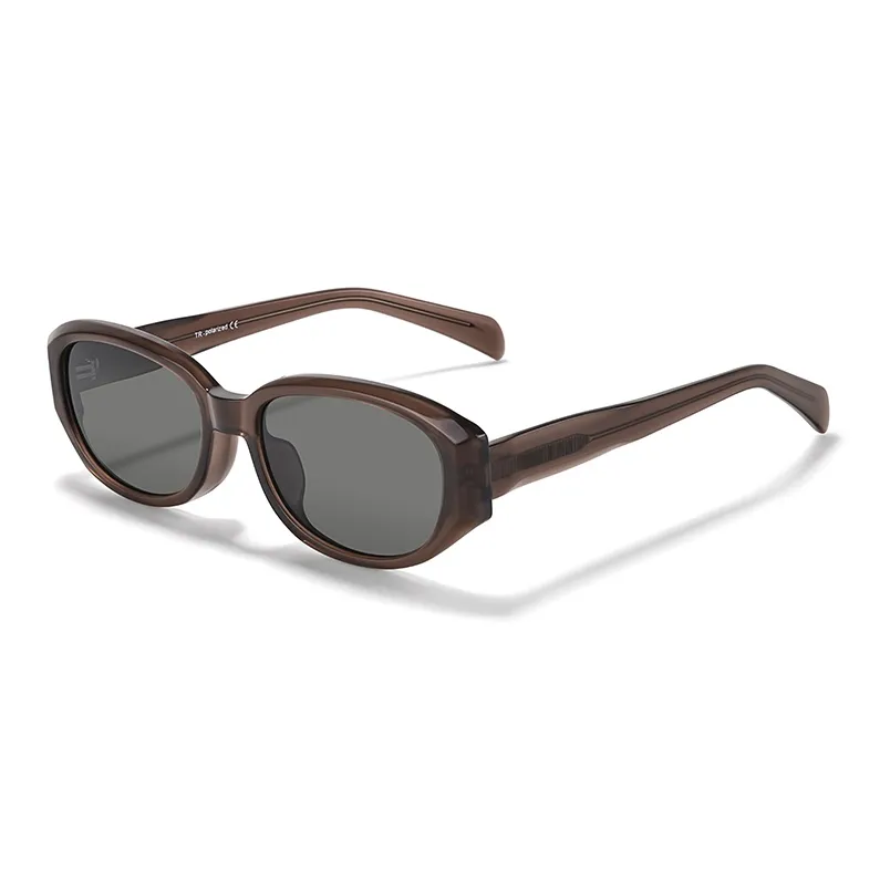 Sagawa TR/Memory Plastic Plate Frame Irregular Shape Sunglasses Unisex-4