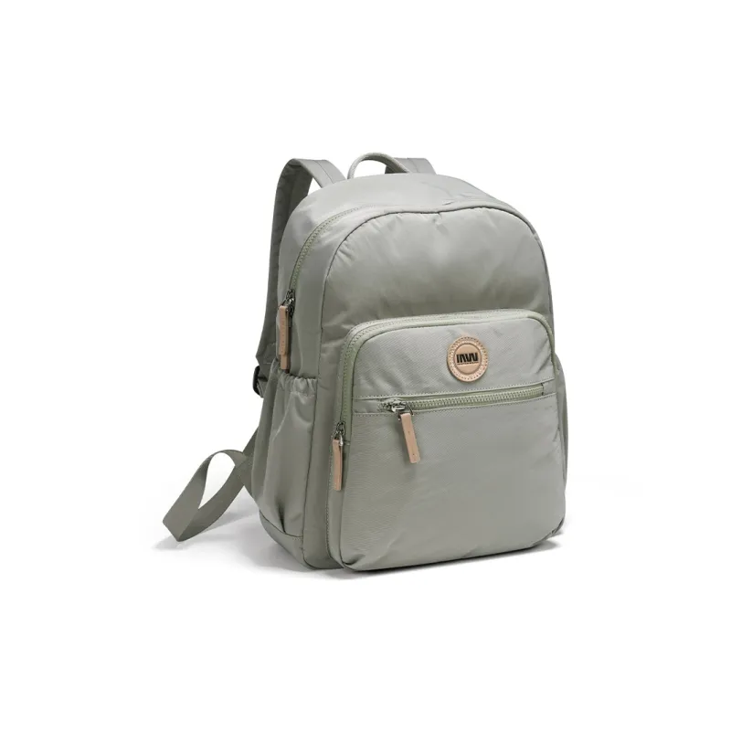 SEPTWOLVES Fabric Backpack Women's Gray Green-1