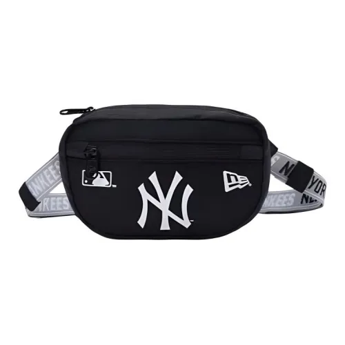 New Era × MLB Collaboration Polyester One Shoulder Crossbody Fanny Pack Small Size Unisex Black