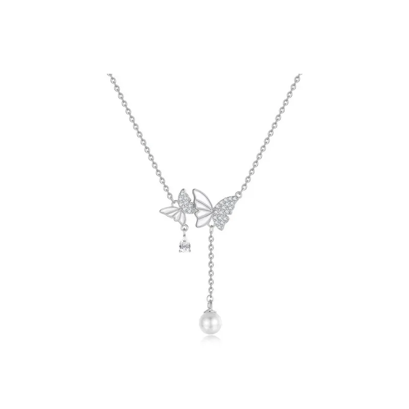 QIANCHANG S925 Silver Necklaces Women's-0