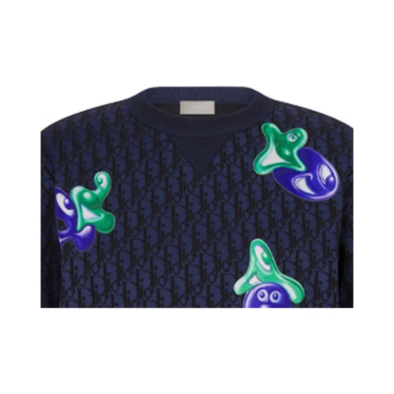 DIOR Quarterly New Products T-Shirts Men Navy-4