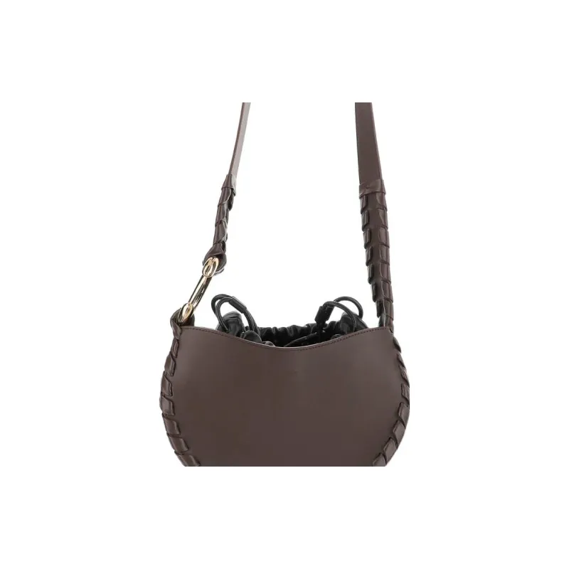 Chloe Mate Calfskin Hobo Bag Shoulder Bag Women's Brown-4